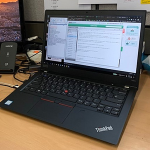 레노버 ThinkPad T490S 인텔 i5-8세대 16G램 SSD500G 14인치 윈도우10