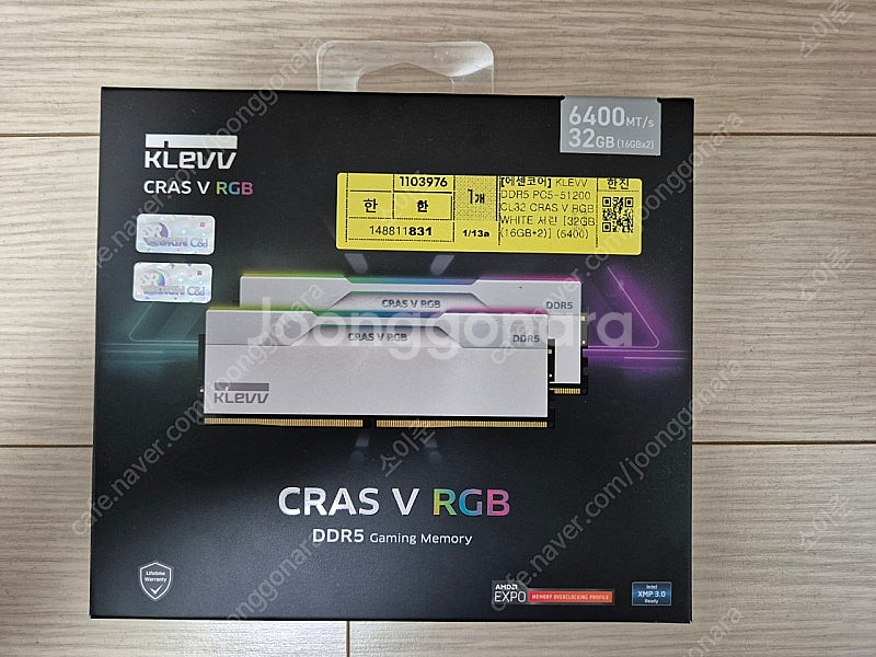 클레브 DDR5 6400 white 16x2 32gb ...--1