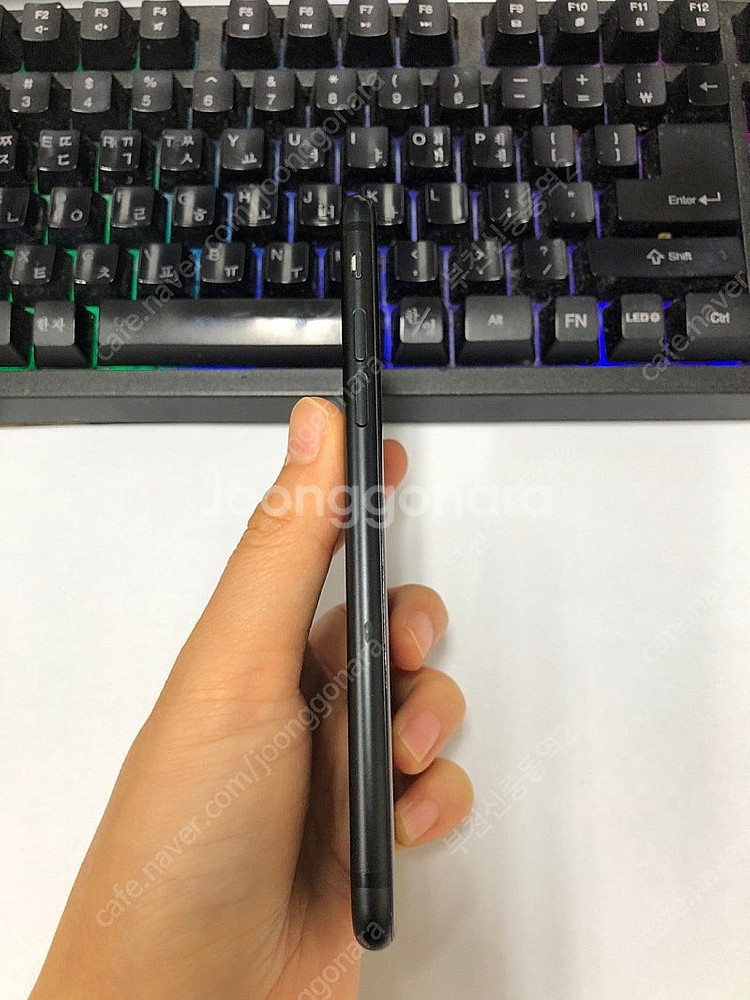 023677 아이폰7 매트블랙 액정SS급 32GB 무잔...--5