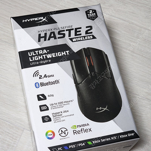 하이퍼엑스 HASTE 2 WIRELESS 마우스(미개봉)