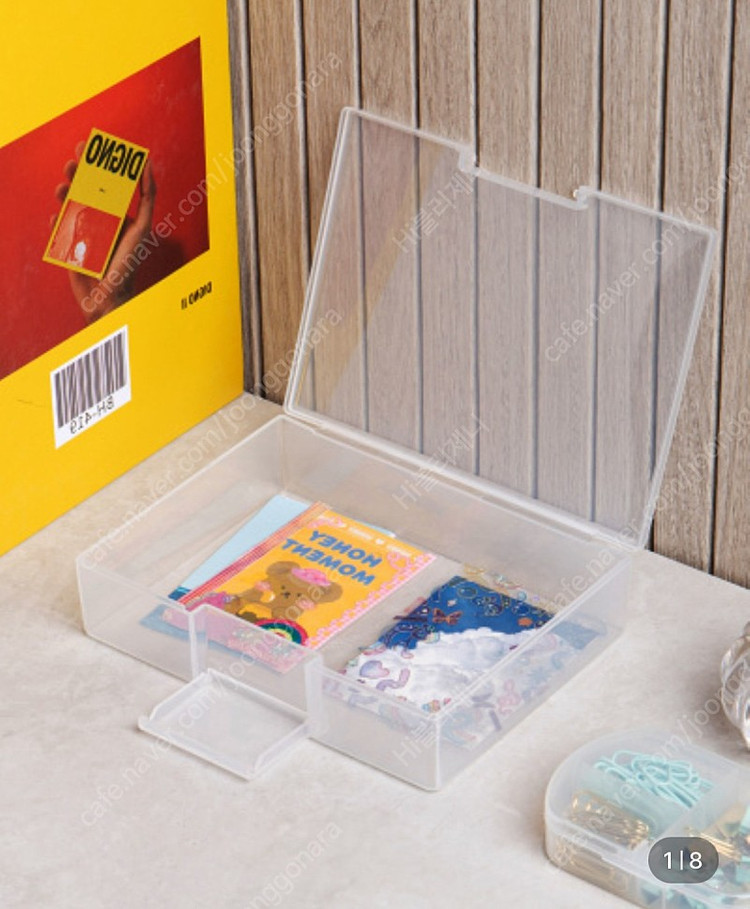 새상품)다이소 콜렉트 케이스 통,포카,탑로더,프박,엽서,보관함 이미지