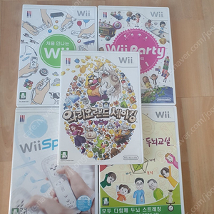 닌텐도 위 Wii CD 5장 일괄 판매해요.