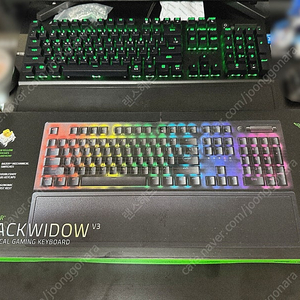 RAZER 블랙위도우 v3 옐로우축 키보드