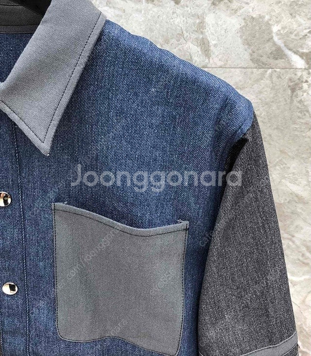 톰브라운 사선 남여공용 셔츠 재킷 아우터--4