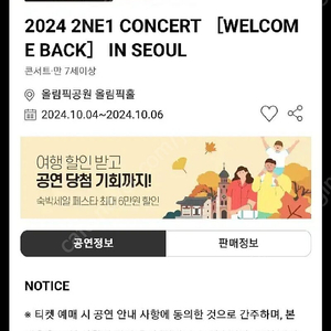 2024 2NE1 CONCERT 양도원해요(금)