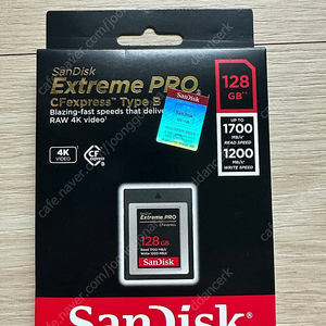 정품 샌디스크 Sandisk CFexpress CFE 128GB 타입B 메모리카드 판매 (미개봉)