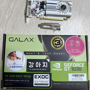 갤럭시 지포스 GT1030 강아지 팜!!