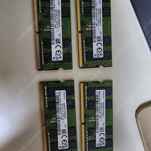 삼성 노트북용램 DDR4 16gb 3200 미사용 새제품 판매합니다.(총4개)