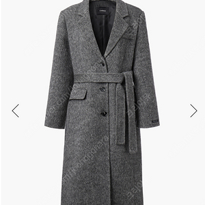 (겨울전에 팝니다)코디너리 Tailored wool overcoat - Bokashi black