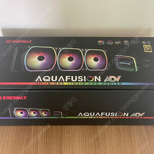 [미사용] 3열 수랭쿨러 팝니다 (에너맥스 AQUAFUSION ADV 360 ARGB / 블랙)