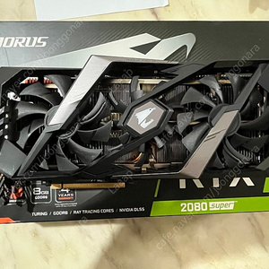 기가바이트 rtx2080super 어로스 팝니다.