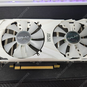 갤럭시 GTX960 2G ex 화이트 백플레이트