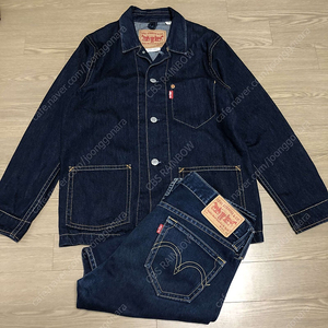 [85,000] (M & 34) 리바이스 Levi's 타입원 TYPE-1 엔지니어 데님 자켓 아이코닉 스트레이트