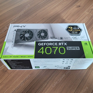 PNY 지포스 RTX 4070 SUPER 미개봉