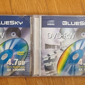 BLUE_SKY_DVDRW 4.7G 2개 ,DVDRW 4.7G 14개 CDR-700M 90개