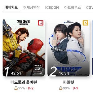 룩백 파일럿 에이리언 빅토리 CGV 롯데시네마 메가박스 모든 영화