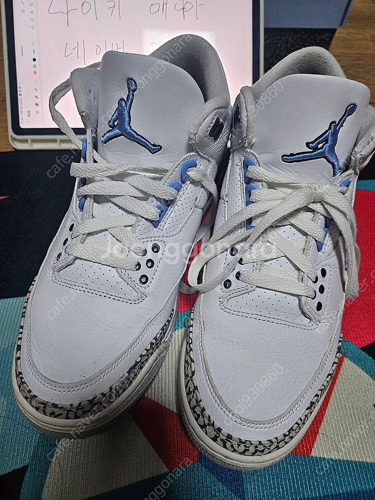 조던3 레트로 UNC 265사이즈--1