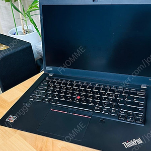 레노버 씽크패드(Thinkpad) T14s 노트북 AMD Ryzen 7 Pro 4750U