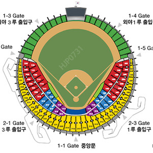 엘지 한화 319구역 2연석