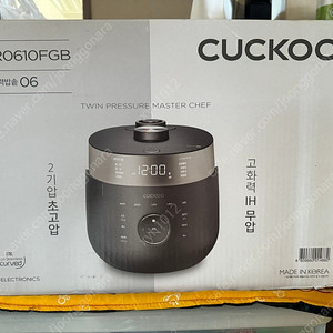 판매 랜드 카탈로그 CUCKOO CRP-LHTRO610FGB 2기압 6인용 미사용 새제품