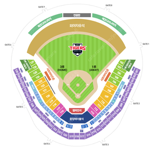 9/14일(토), 15(일) 기아 타이거즈 vs 키움 히어로즈 < 3루 K3 527, 531, 532블록 4연석 >