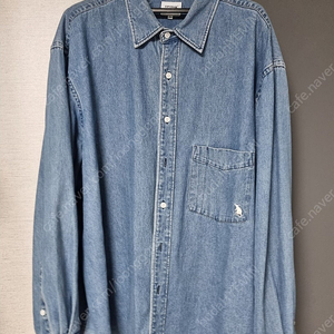 에스피오나지 청남방 오버셔츠 Denim Over Shirt Washed Indigo