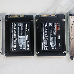 SSD 삼성 트렌센드 120G , 250G , HDD 도시바 750G