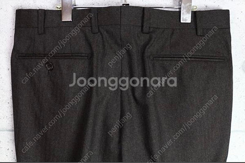 맥킨토시 다크브라운 헤링본 울 팬츠 33-34 mackintosh--1