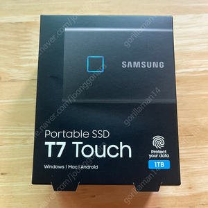 삼성 외장하 SSD T7 Touch 1TB [블랙] - 미개봉 새거