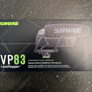 슈어 카메라 마이크 shure vp83 팝니다