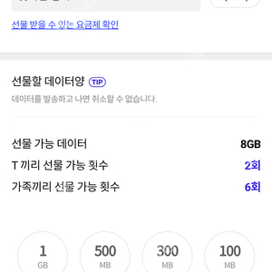 sk 데이터 2gb