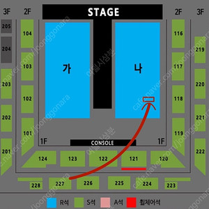 나훈아 강릉 낮공연 R석 나구역 2연석