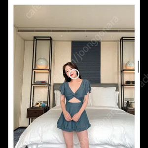 새상품)블루그레이 원피스 수영복 모노키니