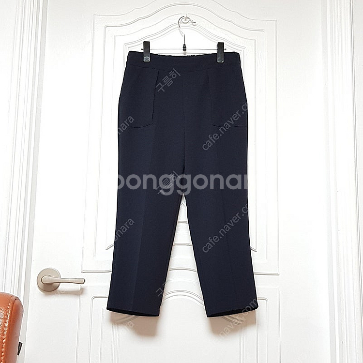 여성 여름 정장 바지 뒷밴딩 슬랙스 팬츠 다크네이비 8...--0