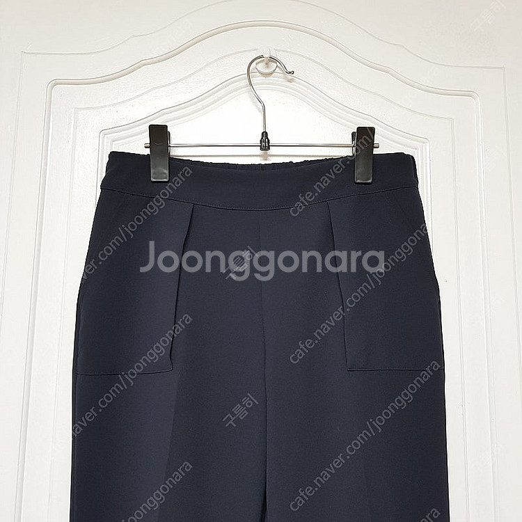 여성 여름 정장 바지 뒷밴딩 슬랙스 팬츠 다크네이비 8...--4