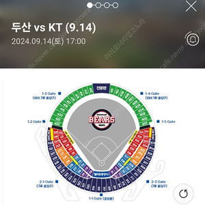 9월14일 니느님은퇴식 <두산 vs KT> 중앙네이비 통로2연석 판매합니다