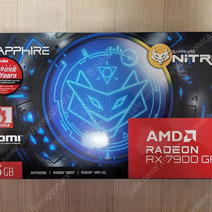 SAPPHIRE 라데온 RX 7900 GRE NITRO+ OC D6 8GB 그래픽카드 단순개봉품 팝니다.