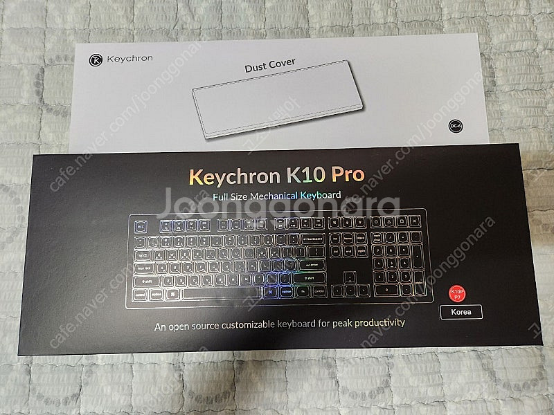 키크론 K10 PRO 풀배열 화이트 저소음 갈축 팝니다--0