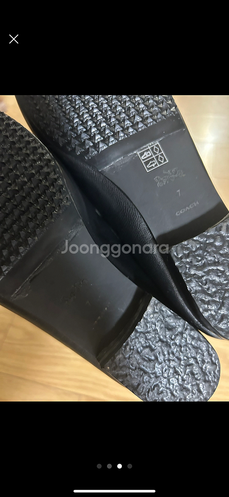 거의새거️코치 플랫슈즈 양털 단화 로퍼 명품구두--2
