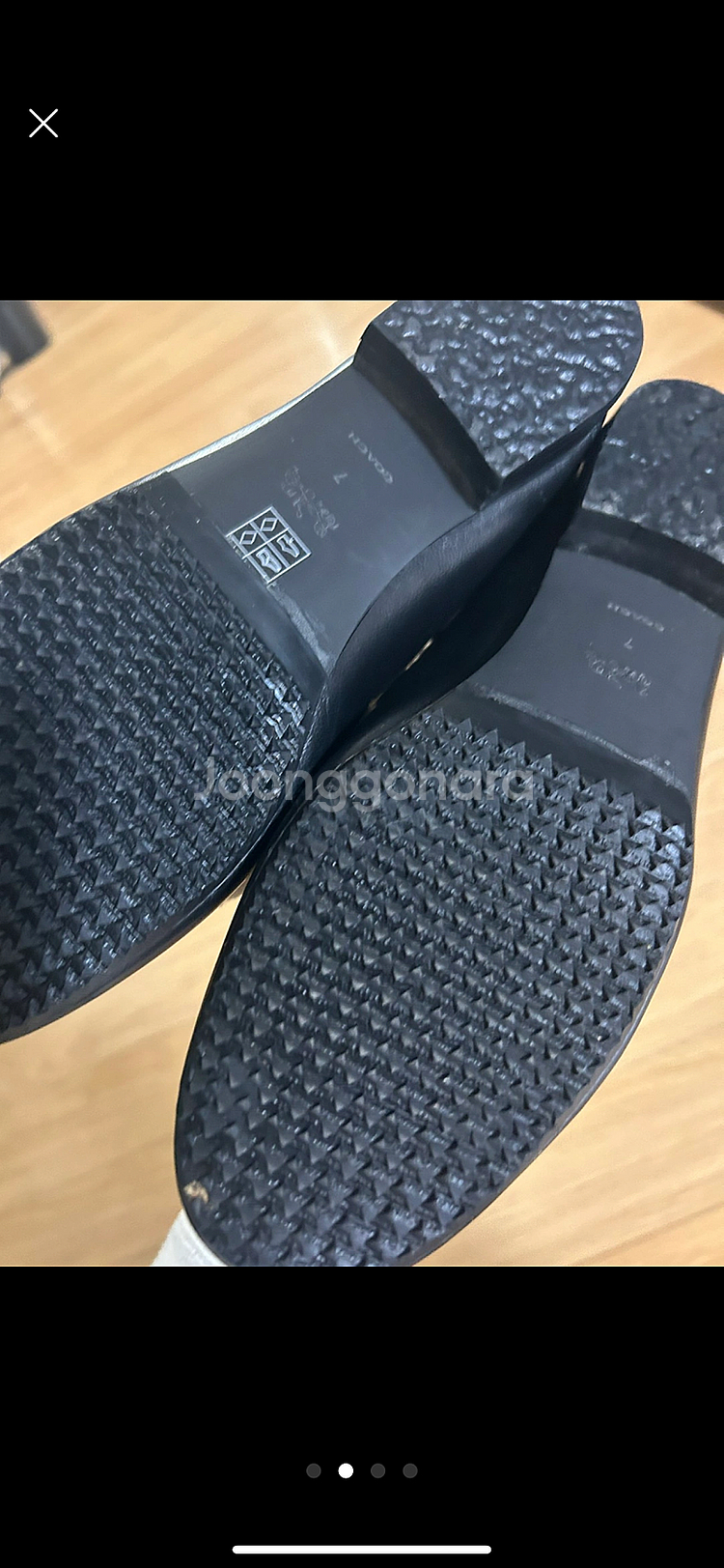 거의새거️코치 플랫슈즈 양털 단화 로퍼 명품구두--3