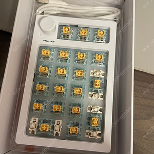 기계식키보드 숫자노브RGB JJK21 White kit