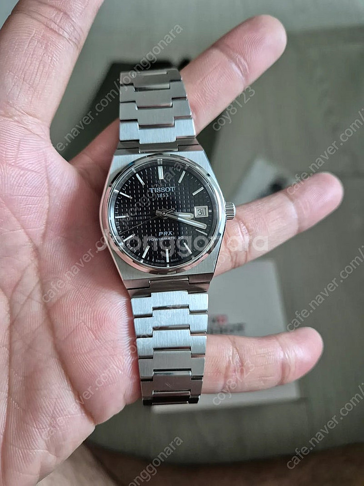 티쏘 prx 35mm 오토메틱 파워메틱 검판--4