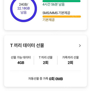 skt데이타2기가판매합니다