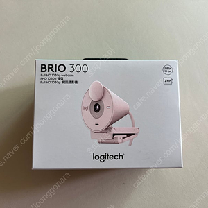 [미개봉]로지텍 BRIO 300 웹캠 핑크컬러 판매합니다