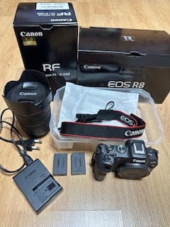캐논 R8 바디 , RF 24-105 f4 L 렌즈 팝...--0