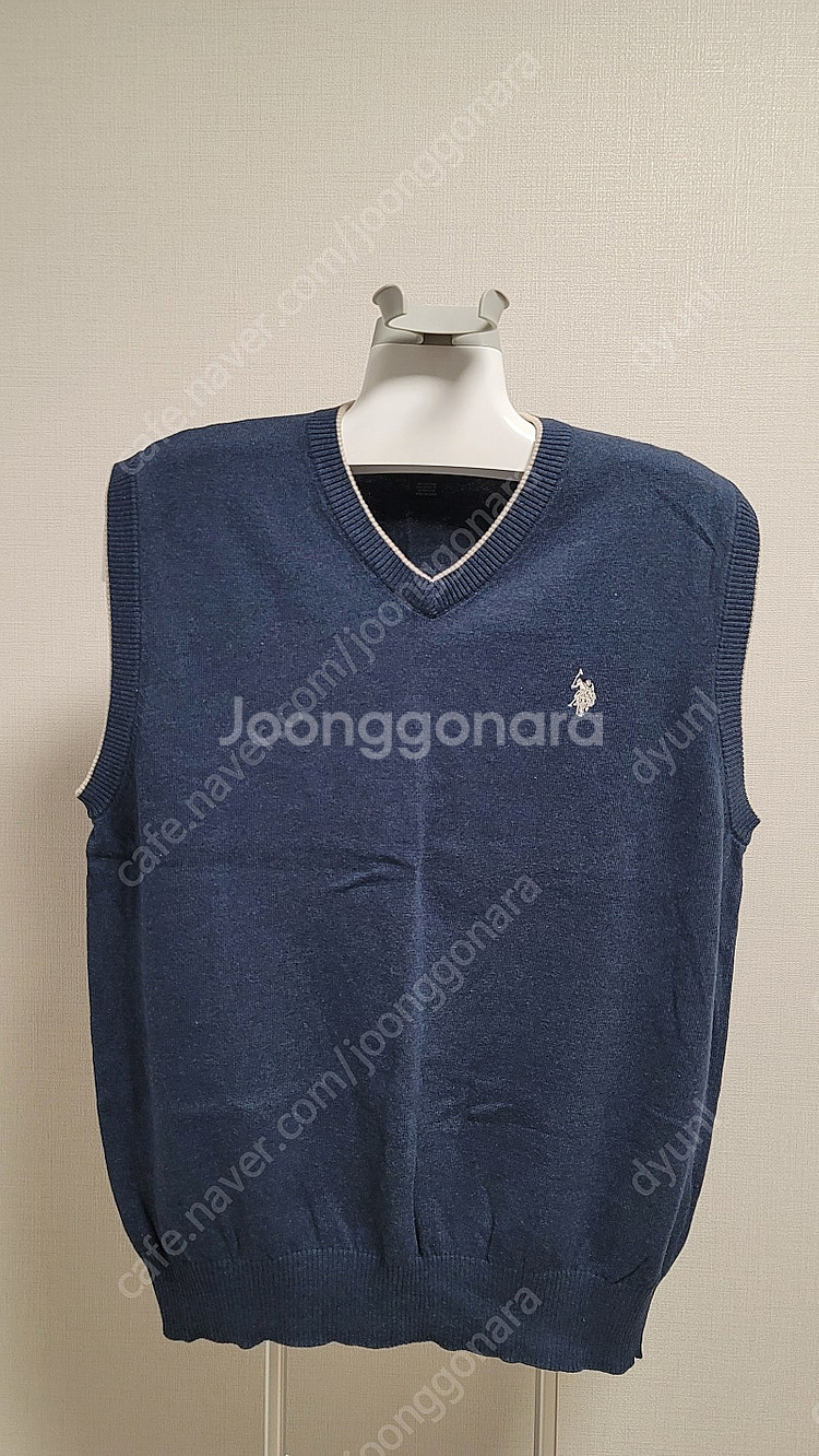 US POLO ASSN 니트 조끼 네이비--0