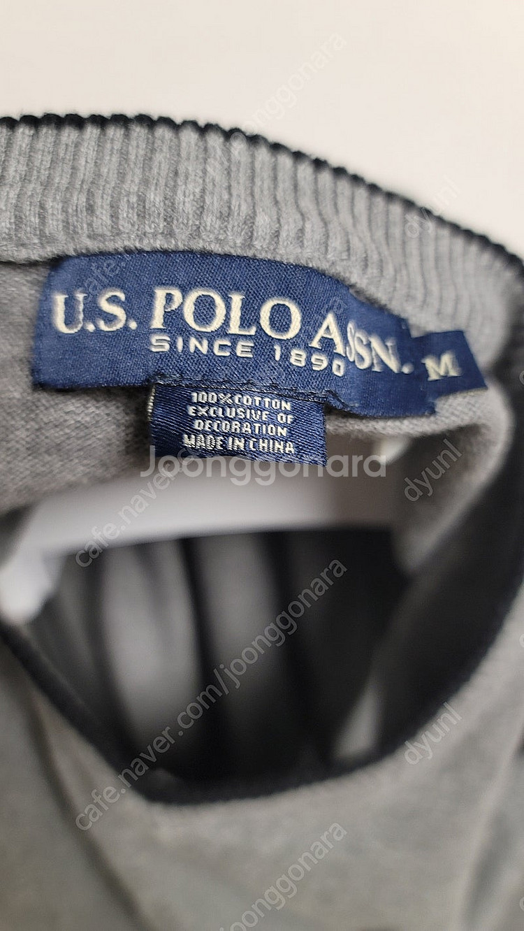 US POLO ASSN 니트 조끼 네이비--3