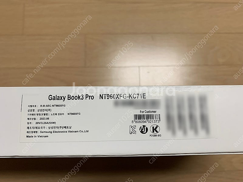 갤럭시 북3 pro (NT960XFG-KC71E)--2