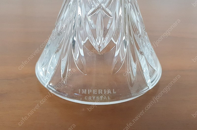 빈티지 임페리얼 크리스탈 허리케인 램프 촛대 택포--2