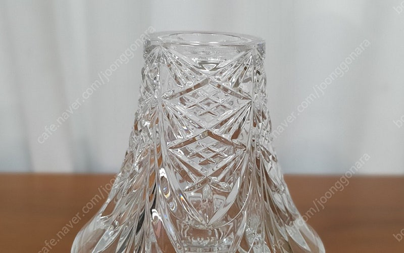 빈티지 임페리얼 크리스탈 허리케인 램프 촛대 택포--3